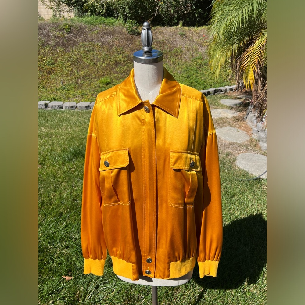 Adrianna Papell Vintage 80s Bomber Jacket